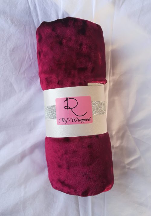 Burgundy Velvet Scarf