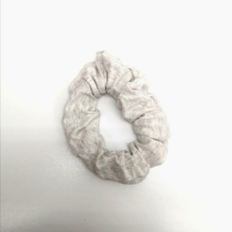Icy Grey Melange Scrunchie