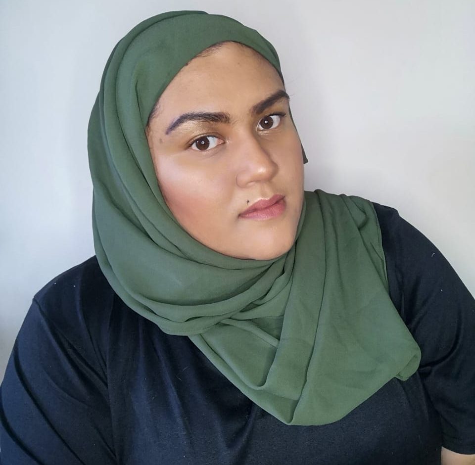 Army Green Eezi-Wrap Chiffon Scarf - Image 2