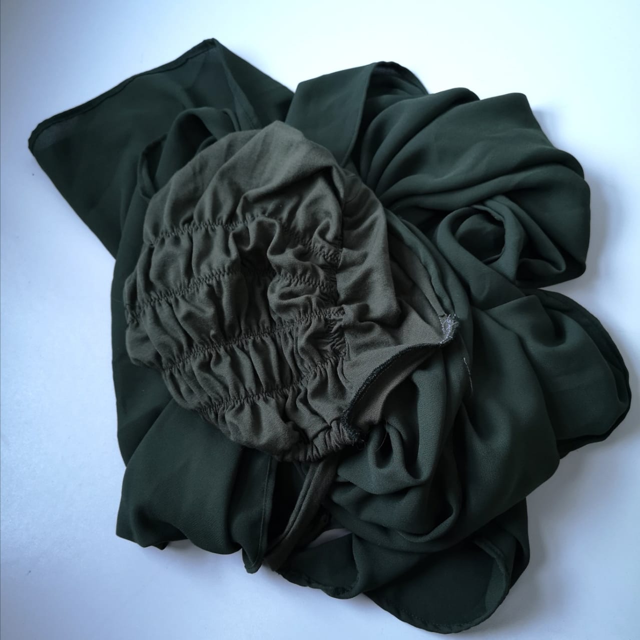 Army Green Eezi-Wrap Chiffon Scarf