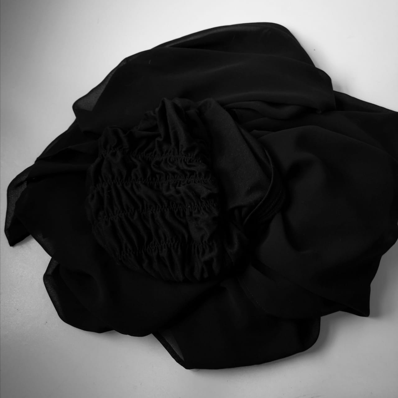 Black Eezi-Wrap Chiffon Scarf